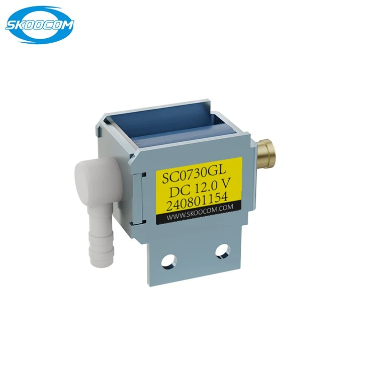 Monatóirí comhla solenoid miniature 2- Bealach oscailte de ghnáth